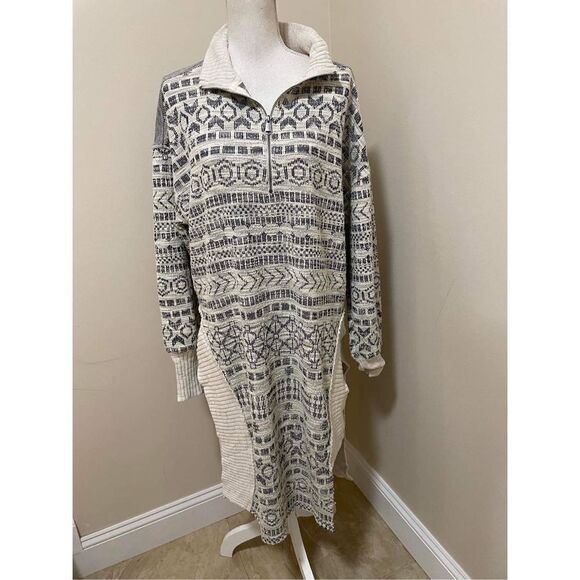 Free People Hole In One Half Zip Size M - Picture 2 of 6